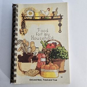 Food For My Household 1985 PFIZER Inc Members Cookbook Parsippany NJ Collectible
